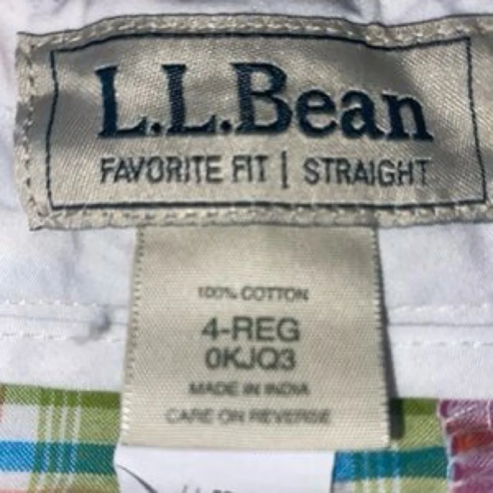 L.L.Bean Favorite Fit Patchwork Madras Plaid Skirt Multicolor Cotton Size 4 - Picture 11 of 12